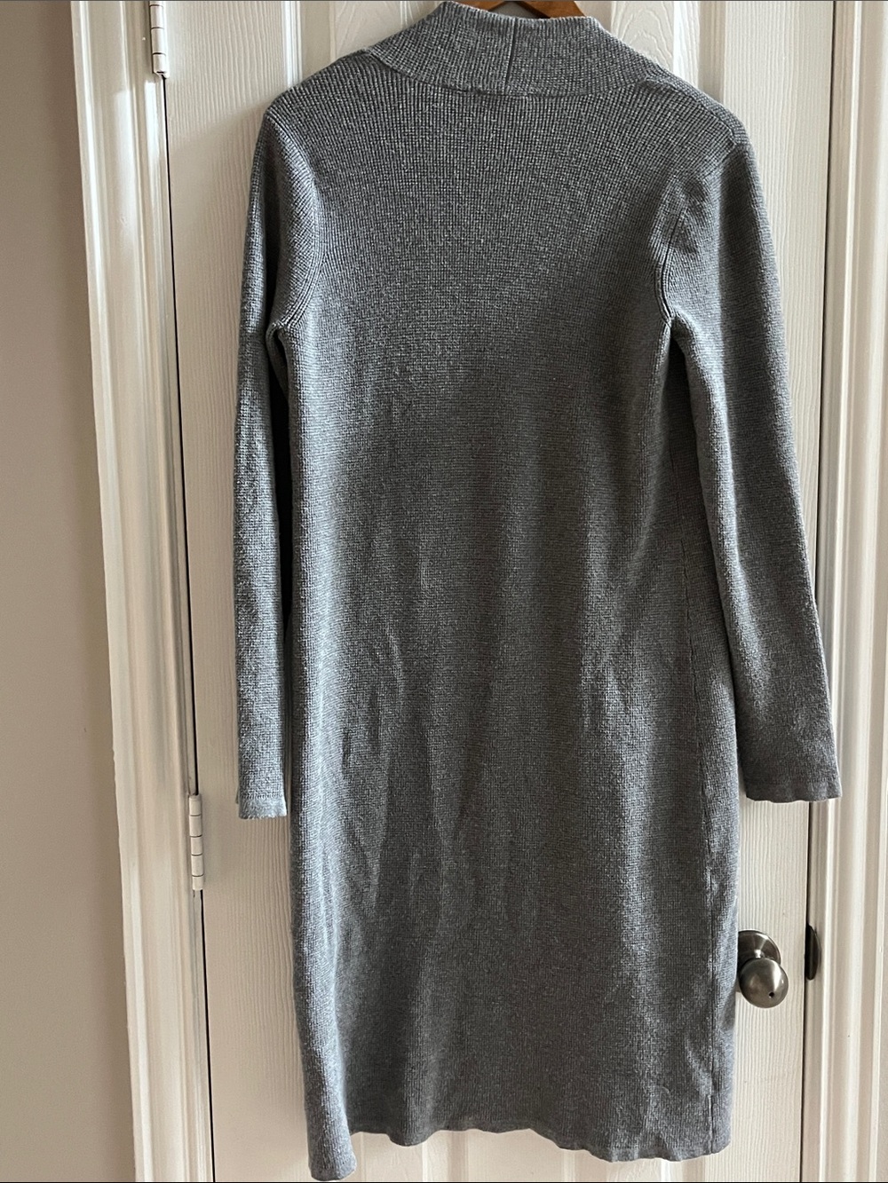 Cyrus Gray Ribbed Knit Cardigan - Picture 3 of 3